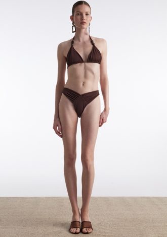 ANNA BIKINI DOUBLE FACE BROWN