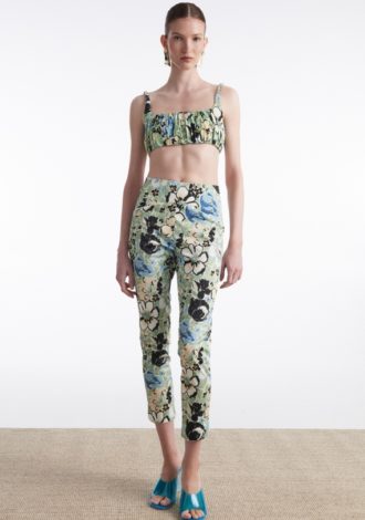 ALICE TROUSERS FLORAL BLUE