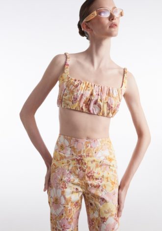 ALICE TOP FLORAL PINK